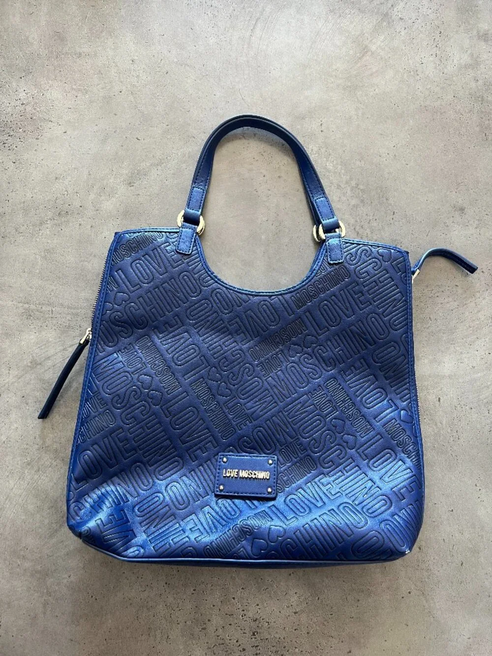 Love Moschino Embossed Logo Tote Bag